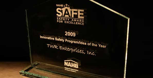 glass trophy of the NAHB award 
