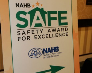 NAHB Safe sigh with arrow